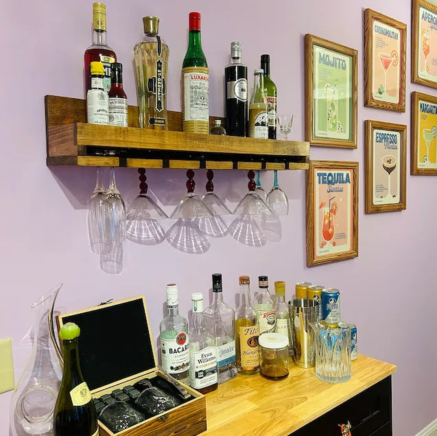 MustHave Mixers for Your Wooden Bar Shelf