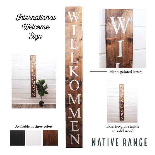 International Welcome Sign Welcome Sign Native Range 