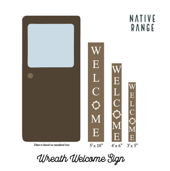 Wreath Welcome Sign Welcome Sign nativerange 