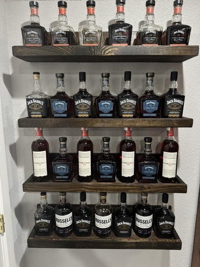 Elevate Your Home Bar with Handmade Wooden Bar Shelves