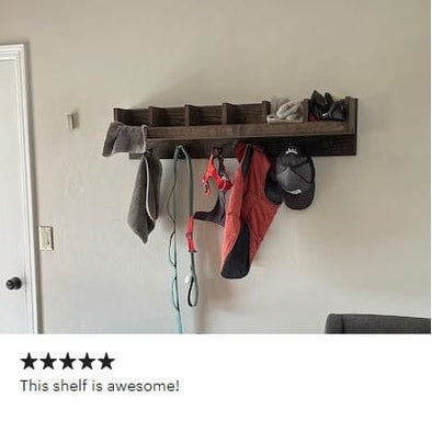 Coat rack with cubbies