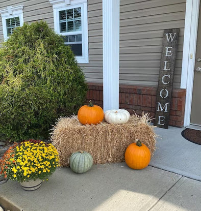 Fall Front Porch Decorating Ideas: How a Rustic Welcome Sign Can Transform Your Entryway