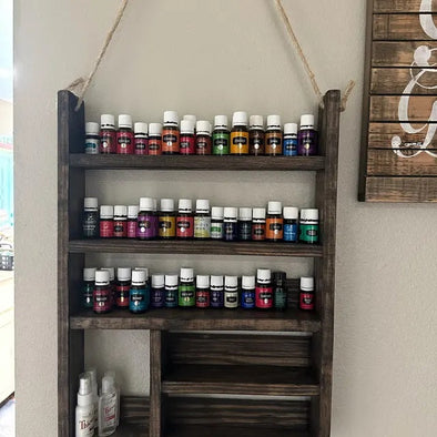 The Perfect Essential Oil Shelf: Beautiful, Handmade Storage for Your Oils