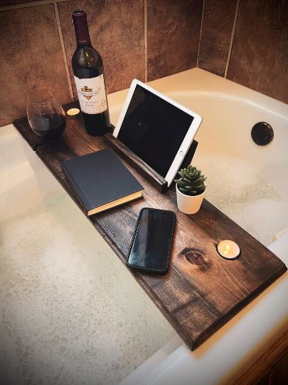 Bath Tray, Bathtub Tray, Bath Board, Tub Tray, Bath Caddy, Handmade, Self Care, Gifts for Her Native Range 