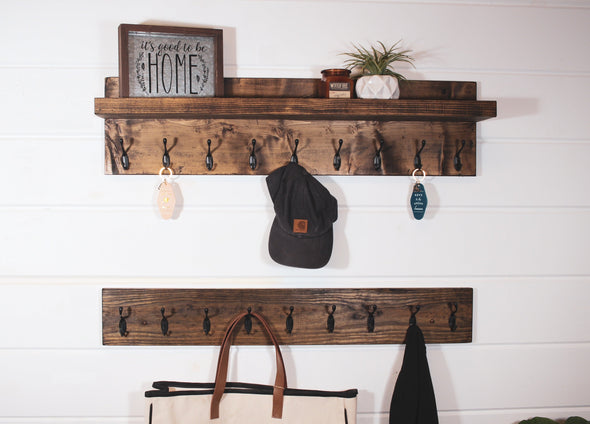 Coat Rack with Shelf