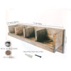 Rustic Cubby Shelf - Native Range