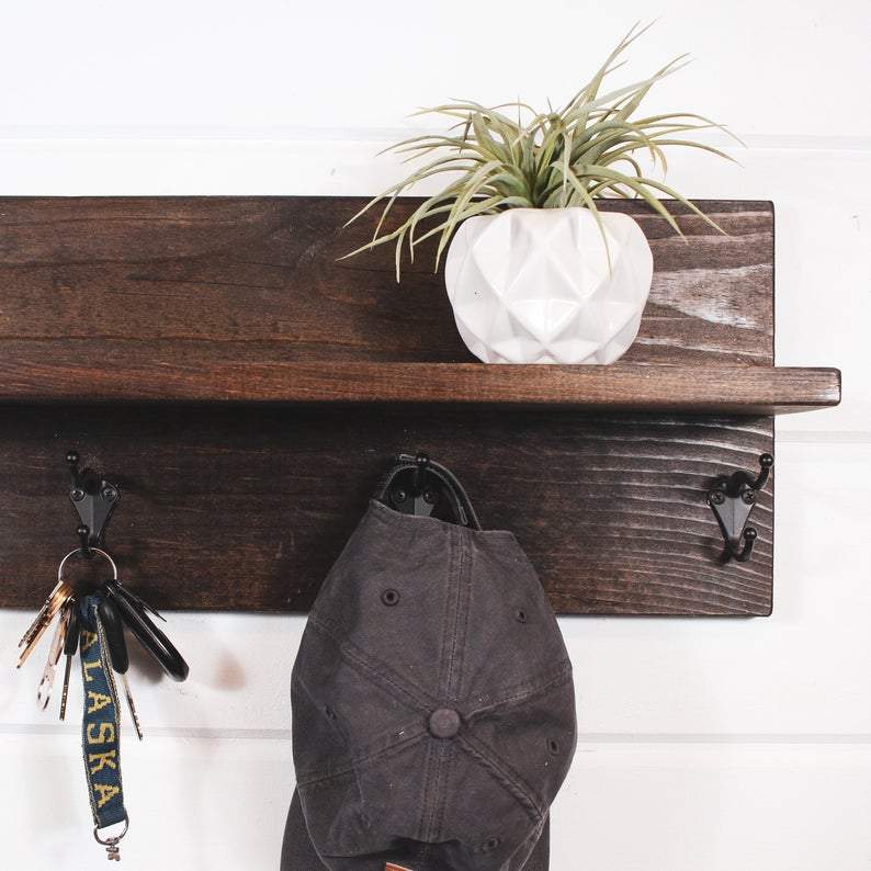 Coat Rack with Shelf