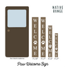 Dog Paw Symbol Welcome Sign Sign nativerange 