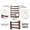 Wood Essential Oil Shelf (With Rope) - Native Range