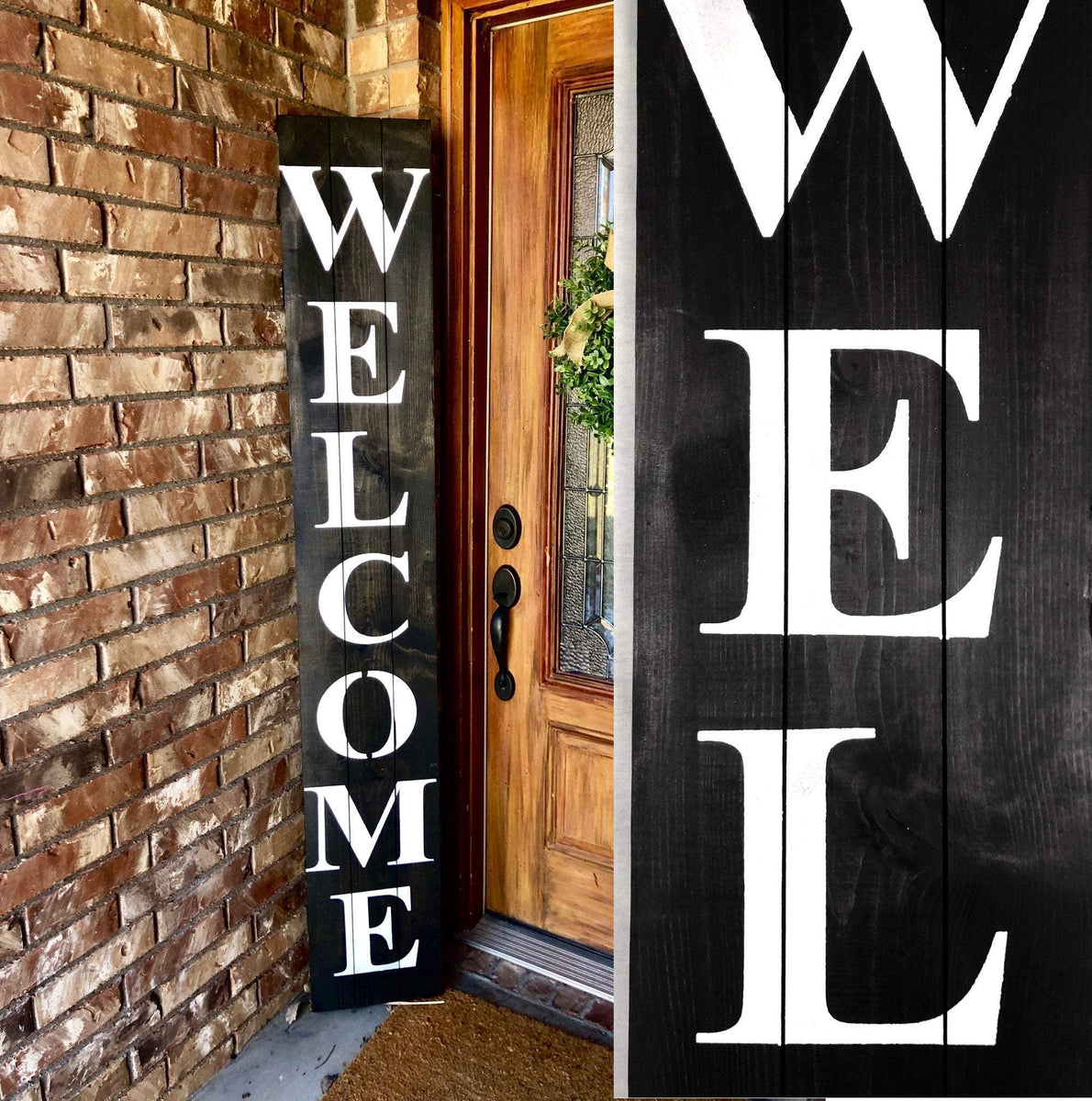 Extra Large Plank Welcome Sign