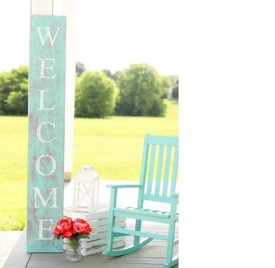 Farmhouse Teal Welcome Sign - Native Range