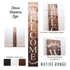 Floral Welcome Sign Welcome Sign nativerange 