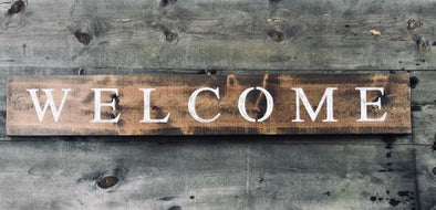 Horizontal Welcome Sign - Native Range