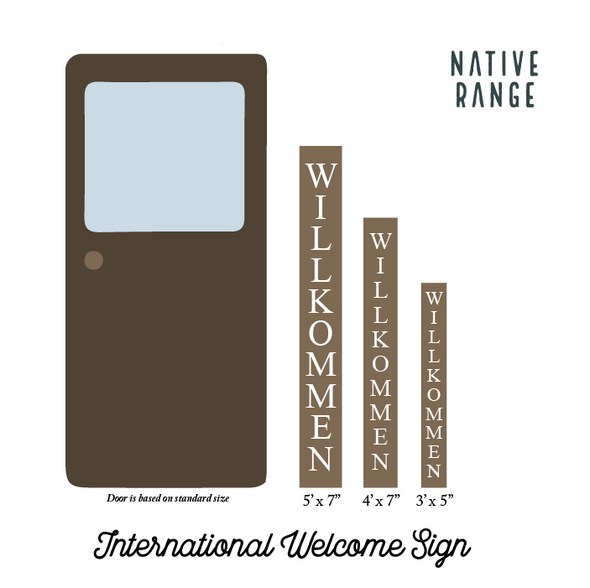 International Welcome Sign Welcome Sign Native Range 