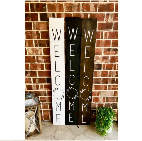 Olive Leaf Wooden Welcome Sign - Native Range