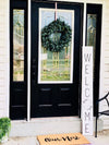 Olive Leaf Wooden Welcome Sign - Native Range