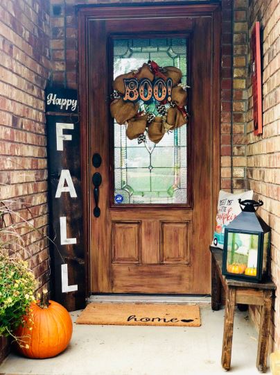 Reversible Fall Sign Reversible Fall/Christmas Sign