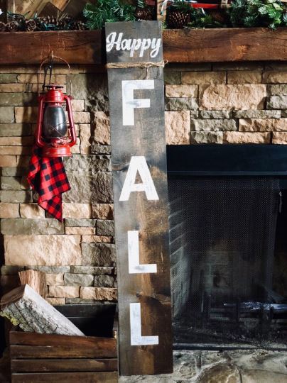 Reversible Fall/Christmas Sign