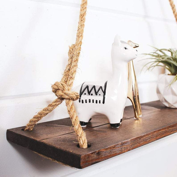 Rustic Shelves with Rope Shelf nativerange 