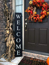 WELCOME SIGN, RUSTIC Wood welcome sign, front door welcome sign, vertical welcome sign, welcome sign porch, large welcome sign, home decor, - Native Range