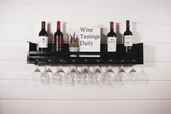 Wine Rack with Shelf, Wine Rack, Wine Shelf, Stemware Rack, Wine Shelf, Liquor Shelf, Bar Shelf, Wall Mounted Wine Rack, Bar Organizer, Wine Shelf Native Range 