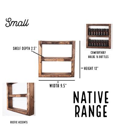 Wood Essential Oil Shelf (No Rope) - Native Range