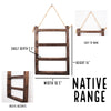 Wood Essential Oil Shelf (With Rope) - Native Range