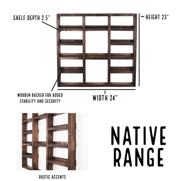 Wood Essential Oil Shelf (With Rope) - Native Range